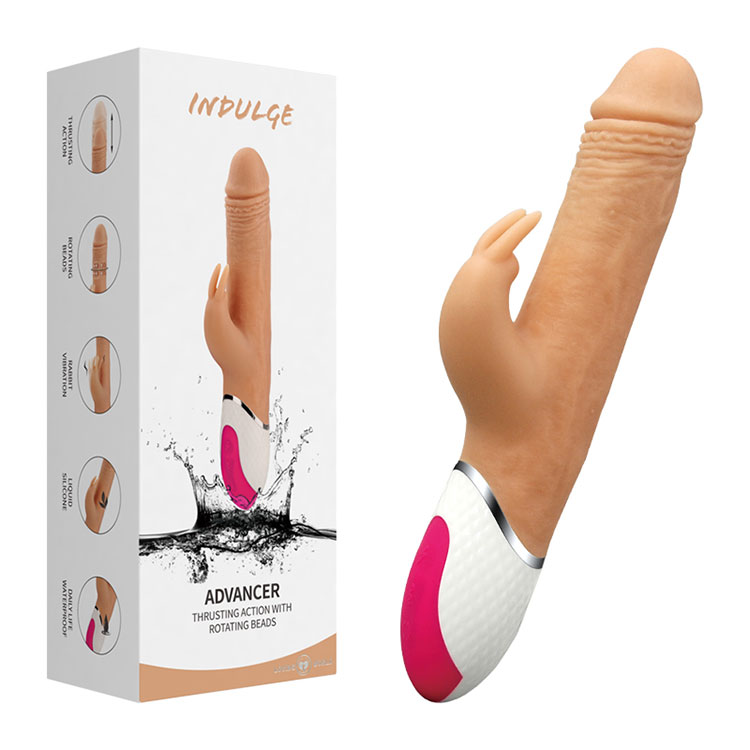 Beads ຈິງ rotating Thrusting Rabbit vibrator